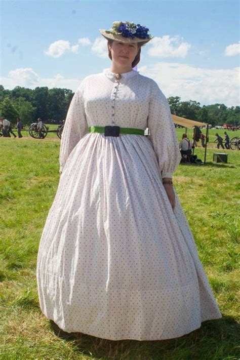 1860s Summer Sheer Civil War Dress Victorian Clothing Victorian Fashion