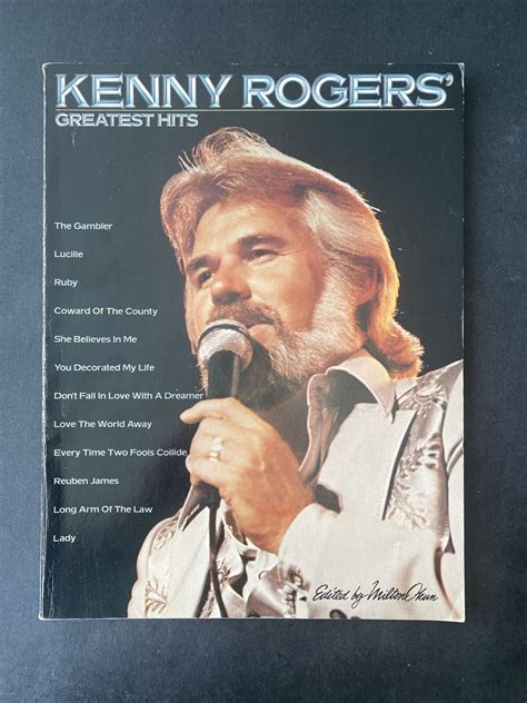 Kenny Rogers Greatest Hits Sheet Music Song Book 1980 Guitar Piano