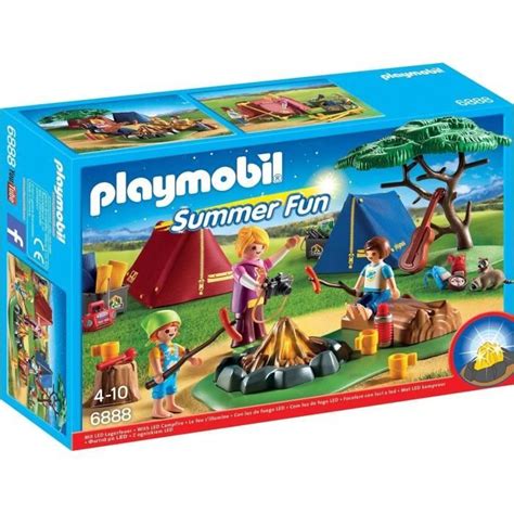 Playmobil Summer Fun Camping Tentes Avec Enfants Et Animatrice