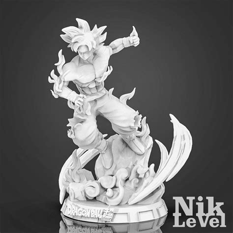 Son Goku Ultra Instict Dragon Ball D Printable D Model D Printable