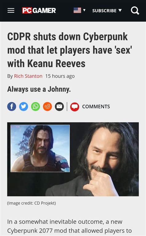 YMS Adum 2gay2lift On X Keanu Reeves Cd Projekt Let It Be