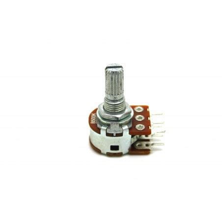 MINI DUAL POTENTIOMETER ALPHA B500K 500K 16mm LINEARE PC MONTAGE