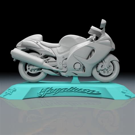 Fichier 3D gratuit Suzuki GSX1300R Hayabusa 2015 Modèle 3D imprimable