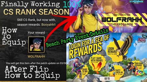 Get Wolfrahh Character Beach Party Event Full Details Not Able To