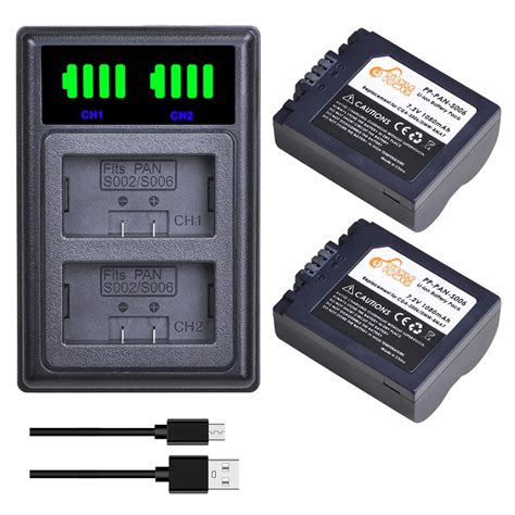 Cga S S A S E Dmw Bma Battery Led Dual Usb Charger For