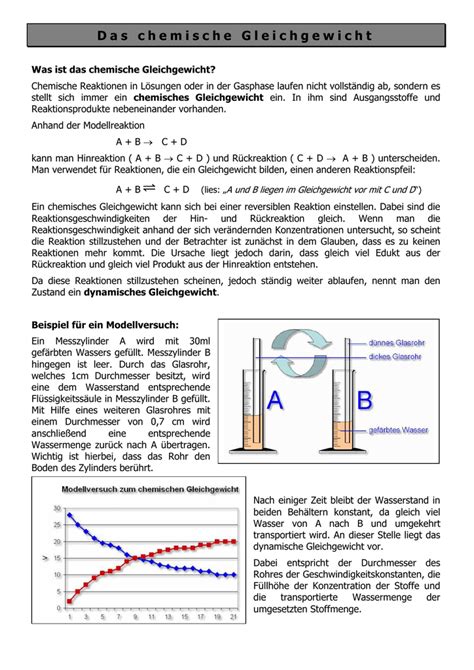 Das Chemische Gleichgewicht