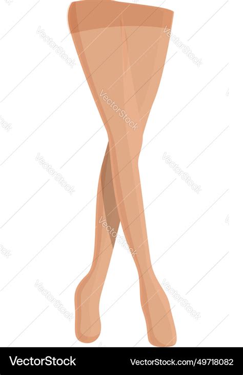 Fashion Pantyhose Icon Cartoon Nude Royalty Free Vector
