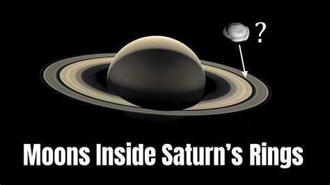 Moons Inside Saturn S Rings Youtube