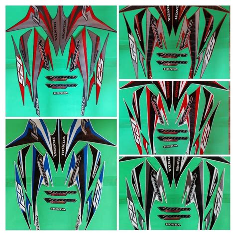 Jual Striping Stiker Lis Body Motor Full Set Honda Vario Techno 125