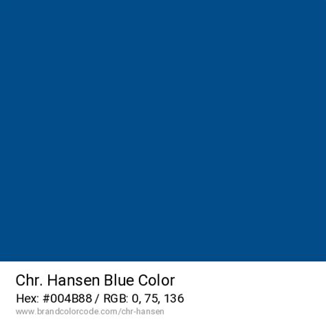 Chr. Hansen Brand Color Codes » BrandColorCode.com