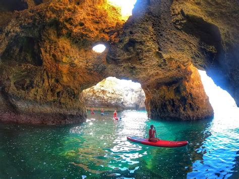 Lagos Sup Caves Grottoes Tour At Sunrise Ponta Da Piedade Getyourguide