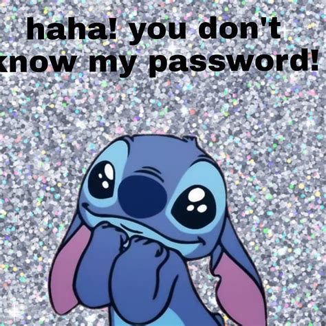 No Password For You Funny Stitch Hd Phone Wallpaper Peakpx