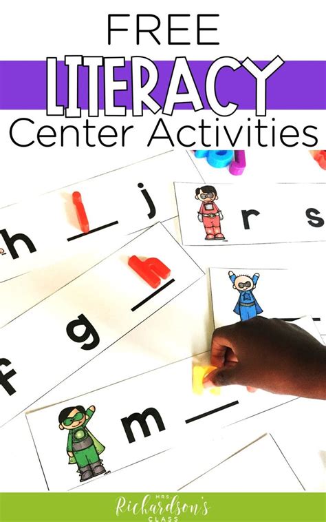 8 Free And Fun Activities For Literacy Centers Mrs Richardsons