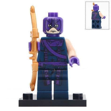 Hawkeye Comic Version Lego Superheroes Minifigure Block Toys