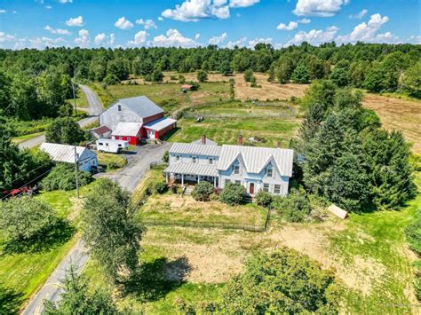 Circa Maine Farmhouse For Sale W Garage Barn And Pool On