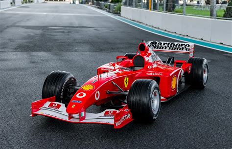 2002 Ferrari F1 car driven to victory by Michael Schumacher can be ...