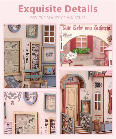 Buy Cutebee Diy Book Nook Kit Diy Dollhouse Booknook Bookshelf Insert