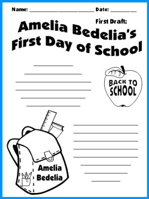 Amelia Bedelia First Day of School Lesson Plans: Author Herman Parish