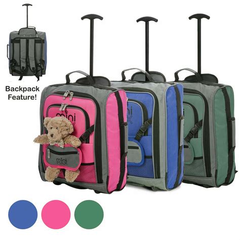 Children Kids Wheeled Backpack Cabin Luggage Rucksack Small Light Travel Backpack Trolley Bags ...