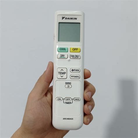 Jual Remot Remote Ac Original Daikin Arc A Tanpa Tutup Bahagian