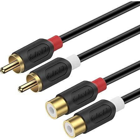 5m Cinch Verlängerungskabel Stereo Audiokabel 2X Cinch Stecker auf