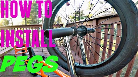 How To Install Bmx Pegs Youtube