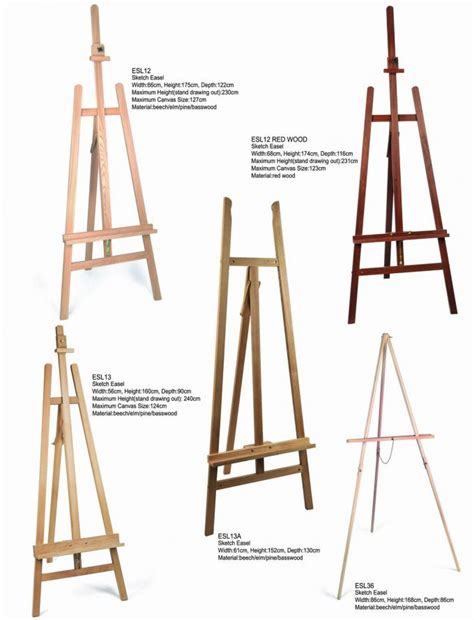 Bamboo Adjustable Artist Painting Easel Tripod Stand For Painting Oem