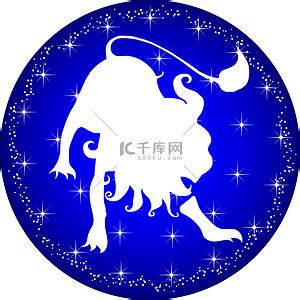 星座图腾按钮狮子座高清摄影大图 千库网