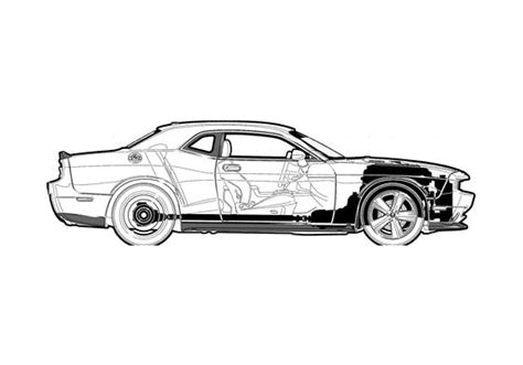 Download Drawing Dodge Challenger Srt8 Coupe 2008 In Ai Pdf Png Svg Formats