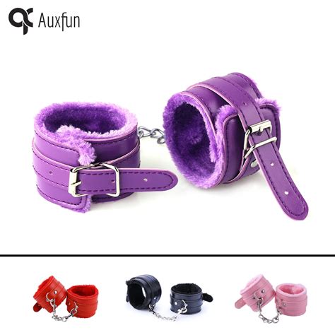 Buy 4 Colors Soft Pu Leather Handcuffs Restraints