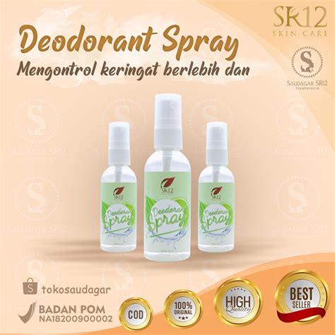 Jual Sr Deodorant Spray Deodoran Alami Penghilang Bau Ketiak Dan