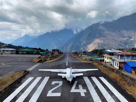 Beautiful airport in the lap of Mountain, Lukla Airport 😍 #nepal #visitnepal #travelworld # ...