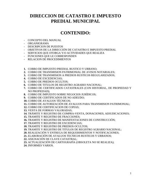 PDF MANUAL DE ORGANIZACIÓN OPERACIÓN PROCEDIMIENTOS COBRO DE