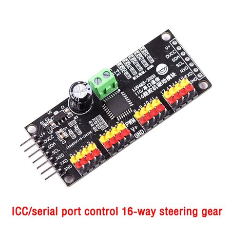 Controlador De Servoescudo Pwm Lu Canales Bits Interfaz I C