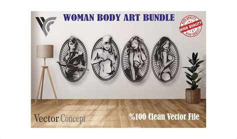 Woman Body Wall Art Decor Vector File For Cnc Machine And Cricut File