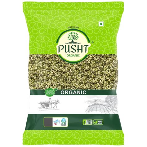 Pusht Organic Moong Dal Chilka 1 5 Kg 3 Pack Of 500 Gm Amazon