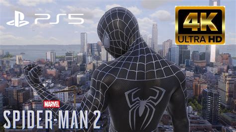 Spider Man 2 PS5 Webbed Black Suit Sam Raimi Suit Free Roam