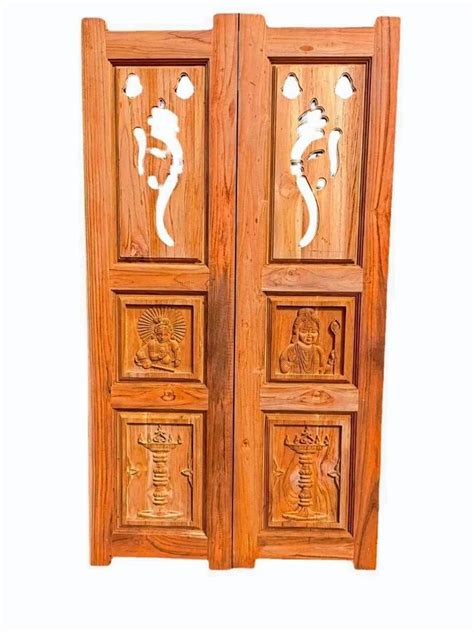 Exterior Brown Teak Wood Double Door For Home At Rs Feet In