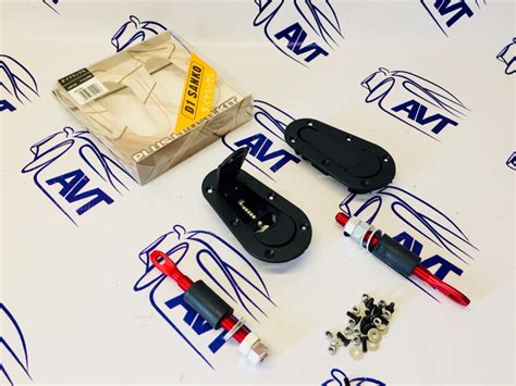 Замки капота D1 style скрытая установка (черные)