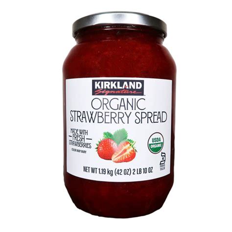 Kirkland Signature Organic Strawberry Spread 42 Oz Costco Food Database