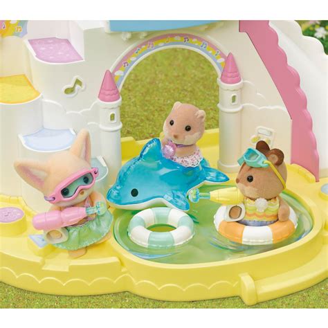 Calico Critters Nursery Friends Pool Fun Trio Set Of 3 Collectible