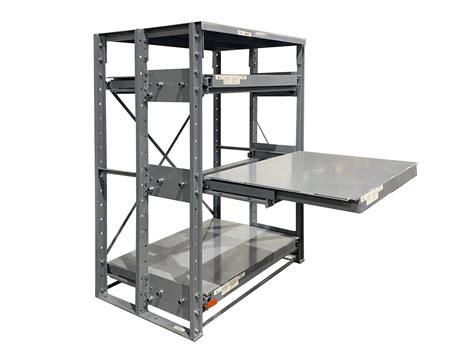 Benefits Of Roll Out Shelf Racks For Tool And Die Storage Warehouse