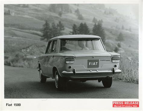 Fiat 1500 Press Photo Fiat Club Nederland