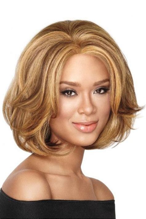 Short Bob Natural Straight Synthetic Hair Capless Wig 12 Inches