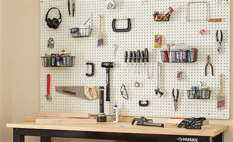 How To Organize Tools On A Pegboard The Home Depot