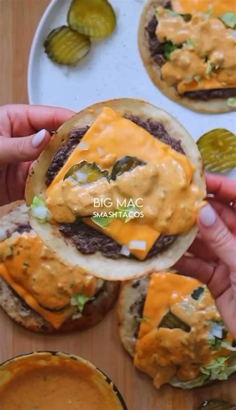 Big Mac Smash Tacos Recipe Below Rezepte Leckere Gesunde