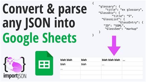 IMPORTJSON A Simple Google Sheets Function To Parse JSON Data In A