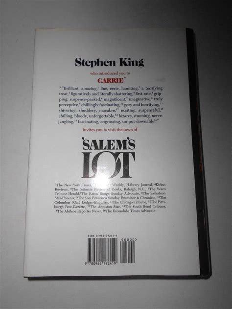 Stephen King Salem S Lot Doubleday St Edition Ebay