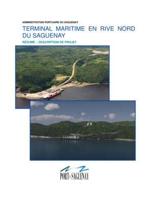 Fillable Online Acee Ceaa Gc Terminal Maritime En Rive Nord Du Saguenay