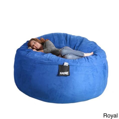 Slacker Sack Round 6 Foot Microsuede And Foam Bean Bag On Sale Overstock 6735452 Cool